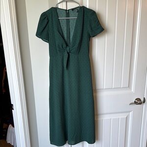 Anna Grace Green Flutter Sleeve Sundress